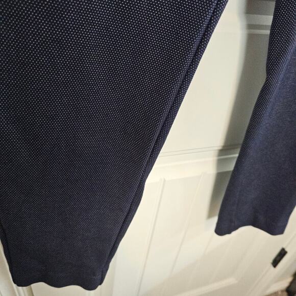 Liverpool Dress Pants Womens Size 12 Blue Polka Dots Stretch Career High Rise - Picture 5 of 11